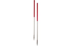 Jalon acier rouge et blanc - emb. 2 x 1 m
